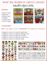 Vista previa - Juegos / Gamificación - What and Where in Santa's House? Level A - página 1