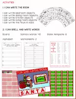 Vista previa - Hojas de trabajo - What and Where in Santa's House? Level B - página 2