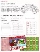 Vista previa - Manualidades / Dibujos para colorear - What and Where in Santa's House? Level D - página 2