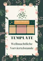 Vorschau - Präsentationen/Tafelbilder - Vorviertelstunden Template Weihnachtsversion - Deckblatt