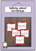 Vorschau - Aufgabenkarten - Talking about Christmas - Deckblatt
