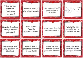 Vorschau - Aufgabenkarten - Talking about Christmas - Seite 1