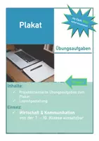 Vorschau - Arbeitsblätter - WIRTSCHAFT: Plakatgestaltung Übungsaufgaben - Deckblatt