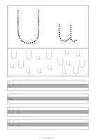 Vorschau - Unterrichtsreihen - Arbeitsblätter Buchstabe U Grundschrift Wochenplan Buchstabeneinführung - Seite 3
