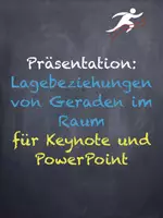 Vorschau - Präsentationen/Tafelbilder - Präsentation: Lagebeziehungen von Geraden im Raum - Deckblatt