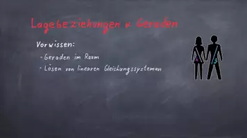 Vorschau - Präsentationen/Tafelbilder - Präsentation: Lagebeziehungen von Geraden im Raum - Seite 1