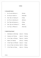 Vorschau - Arbeitsblätter - spielerisch Wochentage wiederholen (mit Lösung) - Seite 1