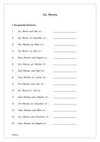 Vorschau - Arbeitsblätter - spielerisch Monate wiederholen (mit Lösung) - Deckblatt