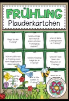 Vorschau - Aufgabenkarten - FRÜHLING - Plauderkärtchen - Deckblatt