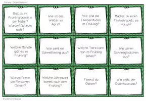 Vorschau - Aufgabenkarten - FRÜHLING - Plauderkärtchen - Seite 2