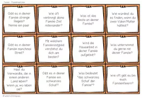 Vorschau - Aufgabenkarten - FAMILIE - Plauderkärtchen - Seite 2