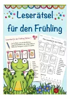 Vista previa - Juegos / Gamificación - Leserätsel Frühling / Ostern Basiswortschatz Deutsch - Portada