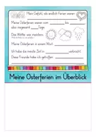Vista previa - Manualidades / Dibujos para colorear - Flipbook Osterferien Deutsch / Alemán Ostern, Frühling - página 2