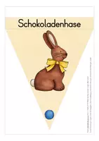 Vista previa - Tarjetas / Manipulativos - Ostern Wimpel Wortschatz Deutsch / Alemán vocabulario - página 2