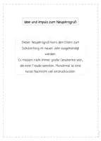 Vorschau - Anderer Materialtyp - Neujahrsgrüße Eltern/Erziehungsberechtigte, Lehrer, Schüler*innen - Seite 1