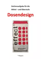 Vorschau - Arbeitsblätter - DOSENDESIGN - 3-D Darstellung: Zeichnung Mittelstufe / Oberstufe - Deckblatt