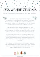 Vorschau - Arbeitsblätter - Das wahre Zeugnis - Weihnachts Winter Edition - Deckblatt