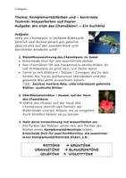Vorschau - Arbeitsblätter - SUCHBILD: WO SITZT DAS CHAMÄLEON? Wasserfarbmalerei Unterstufe - Seite 1