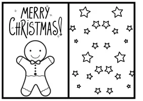 Vista previa - Manualidades / Dibujos para colorear - Pinta y Decora tus postales de Navidad - página 3