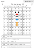 Vorschau - Arbeitsblätter - Zahlenraum 100 | Hundertertafel | Malen | Fasching | Karneval FREEBIE - Seite 2