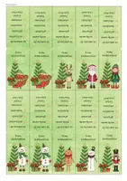 Vorschau - Mal- und Bastelvorlagen - Weihnachtliche Magnet-Lesezeichen - Deckblatt