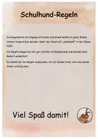 Vorschau - Merkblätter - Schulhundregeln - Seite 1