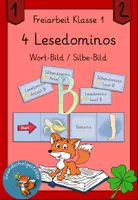 Vorschau - Spiele - Lesedomino B Freiarbeit Klasse 1 Schnupperdomino - Deckblatt