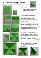Vorschau - Arbeitsblätter - Schritt für Schritt: 3D Faltanleitung "Frosch" - Seite 2