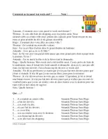 Vorschau - Arbeitsblätter - Lecture avec passé composé: Französisch / Text - Deckblatt