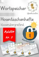 Vorschau - Arbeitsblätter - (Fach-)Wortspeicher - AddOn Nr. 2 - (Hosentaschenhefte) - Deckblatt