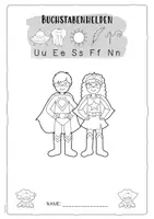 Vorschau - Arbeitsblätter - Buchstabenhelden U E S F N - Seite 1