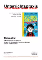 Vorschau - Stundenentwürfe - Unterrichtsmaterial zu ›School Survival - Die schlimmsten Jahre meines Lebens‹ von Patterson und Tebbetts - Deckblatt