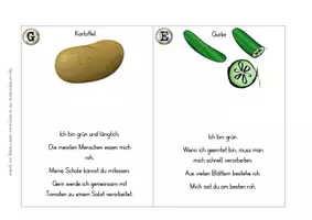 Vorschau - Spiele - Lesespaziergang Gemüse Druckschrift (gesunde Ernährung) #edukiknaller2021 - Seite 2