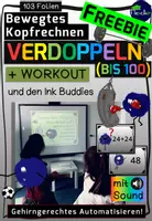 Vorschau - Stundenentwürfe - Bewegtes Kopfrechnen: Workout - Verdoppeln im ZR bis 100 - Deckblatt