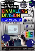 Vorschau - Stundenentwürfe - Bewegtes Kopfrechnen: Gymnastik - 1x1 Division - Deckblatt