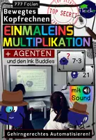 Vorschau - Stundenentwürfe - Bewegtes Kopfrechnen: Agenten - 1x1 Multiplikation - Deckblatt