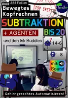 Vorschau - Stundenentwürfe - Bewegtes Kopfrechnen: Agenten - Subtraktion bis 20 - Deckblatt