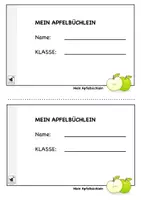 Vorschau - Arbeitsblätter - Mein Apfelbüchlein - Einfache Aufgaben rund um das Thema Apfel - Seite 1