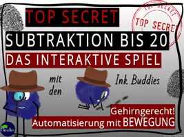 Vorschau - Stundenentwürfe - Bewegtes Kopfrechnen: Agenten - Subtraktion bis 20 - Seite 2