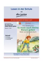 Vorschau - Stundenentwürfe - Unterrichtsmaterial zu ›Es muss auch kleine Riesen geben‹ von Irina Korschunow - Deckblatt