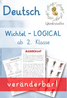Vorschau - Arbeitsblätter - Logical Wichtelweihnachten - Veränderbar! - Deckblatt