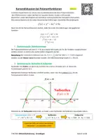 Vorschau - Arbeitsblätter - SKRIPT: Kurvendiskussion von Polynomfunktionen (mit Lösungen & PowerPoint) - Seite 2