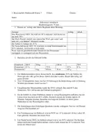 Vorschau - Test - Klassenarbeit zur Prozentrechnung für den E-Kurs - Deckblatt