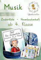 Vorschau - Mal- und Bastelvorlagen - Hosentaschenheft - Zauberflöte - Deckblatt