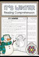 Vorschau - Arbeitsblätter - IT'S WINTER - Reading Comprehension (2-fach differenziert + Conversation Strips) - Deckblatt