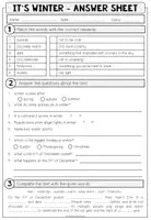 Vorschau - Arbeitsblätter - IT'S WINTER - Reading Comprehension (2-fach differenziert + Conversation Strips) - Seite 3