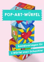 Vorschau - Mal- und Bastelvorlagen - Pop-Art - Würfel - Deckblatt