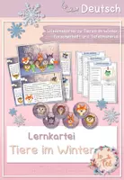 Vorschau - Arbeitsblätter - Lernkartei Tiere im Winter - Deckblatt