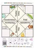 Vista previa - Manualidades / Dibujos para colorear - Bauernhof / Tiere Deutsch Spiel Himmel und Hölle - página 2