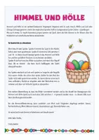 Vista previa - Juegos / Gamificación - Ostern Deutsch Spiel Himmel und Hölle (Pascua Alemán) - página 1